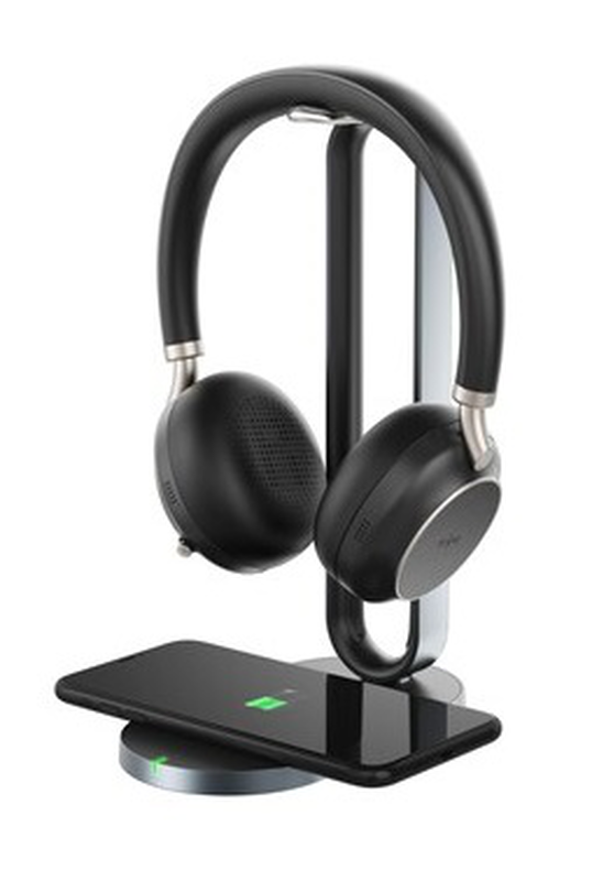 Yealink headset wireless bluetooth anc over-ear with b/t dongle & charging stand bh76 plus teams, , medium-null