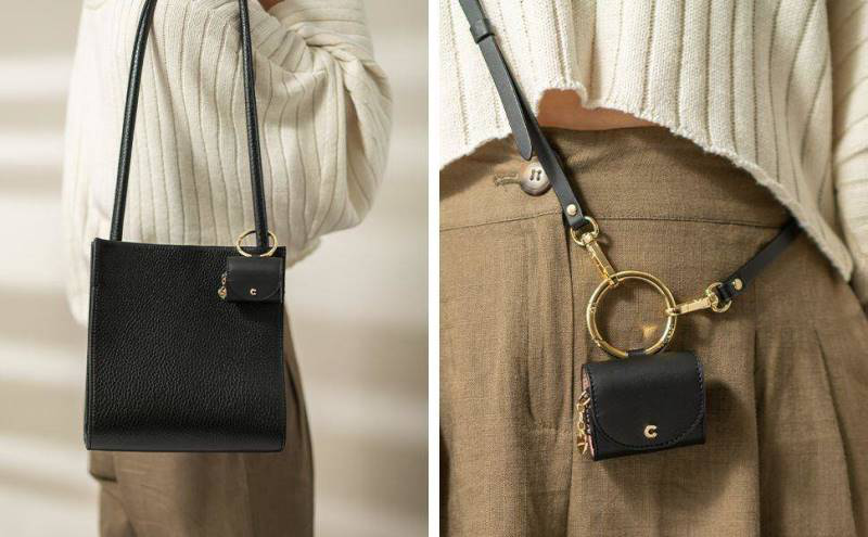 Spigen cyrill mini bag for apple AirPods 3 leather-null