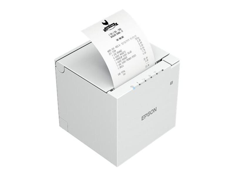 Epson tm-m30III mpos thermal receipt printer 80mm 203dpi 300mm/sec USB-c USB ethernet USB host auto cutter white-null