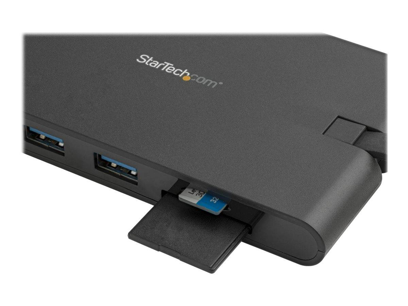 Startech.com dkt30chvscpd USB-c mini dock 4k HDMI vga 100w pd gigabit ethernet 3x USB 3.0 sd microsd black-null