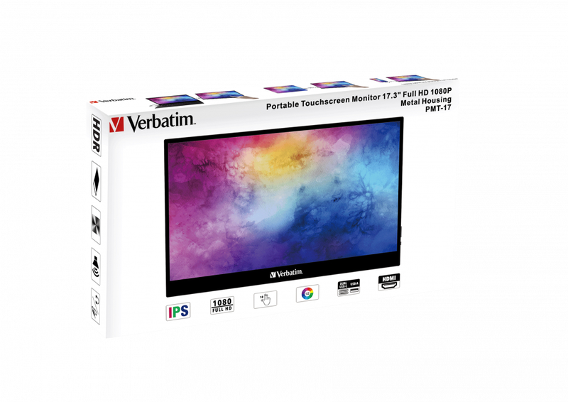 Verbatim pmt-17 17.3" monitor ips 1920x1080, , medium-null