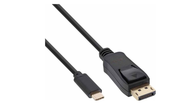 USB type c to dp male 2m, USB display cable 4k2k black inline