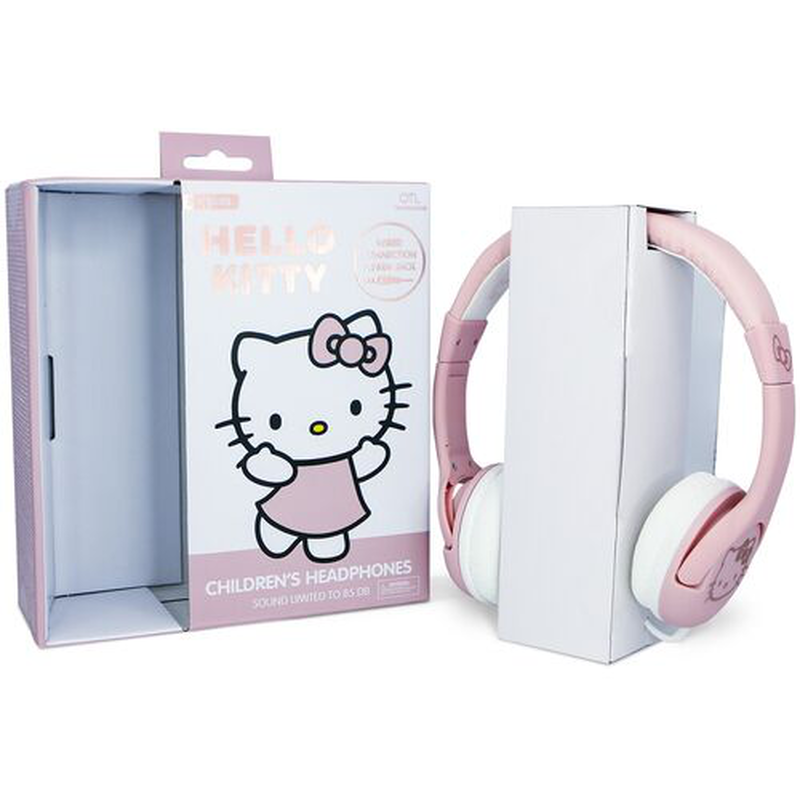 Otl hello kitty rose gold childrens headphones, , medium-null