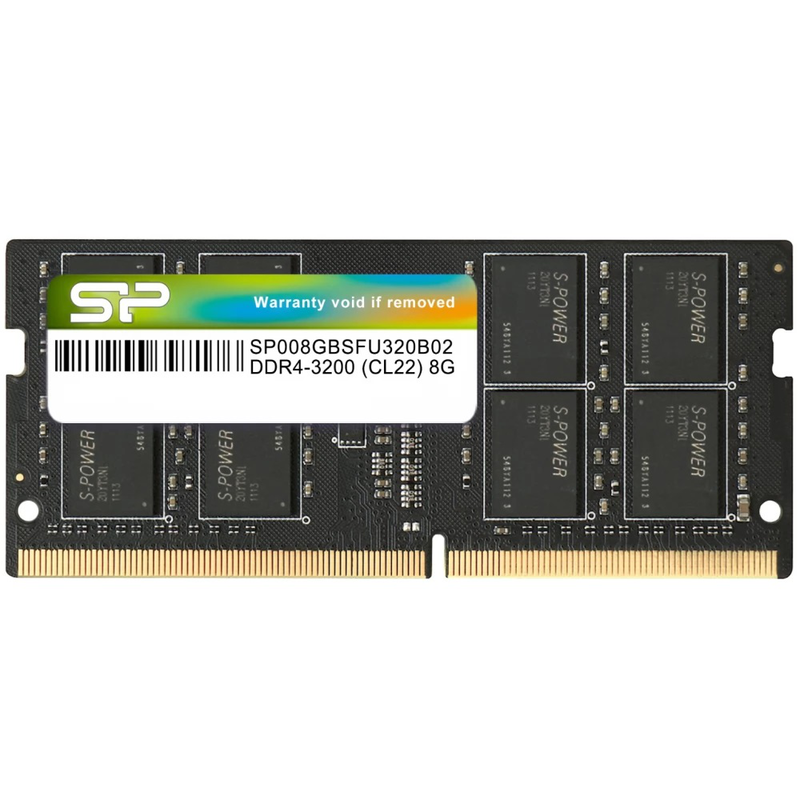 8GB ddr4 3200mhz silicon power so-dimm (sp008GBsfu320x02)-null
