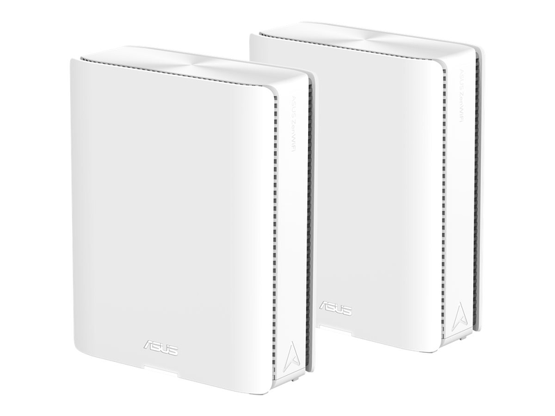 Asus zenWi-Fi bq16 quad-band Wi-Fi 7 mesh system 2-pack be25000 dual 10g 2.5G mlo aimesh 8000 sq ft black-null
