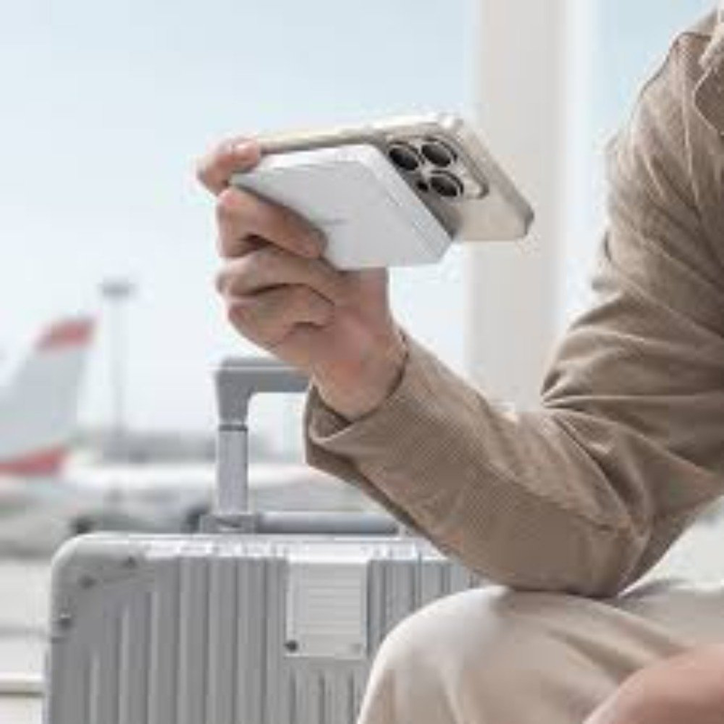 Baseus Airpow2 qi2 magnetic powerbank 10000mAh 22.5w (white), , medium-null