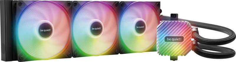 Be quiet! Light loop 360mm argb aio liquid CPU cooler 3x120mm light wings lx fans argb block intel AMD black-null