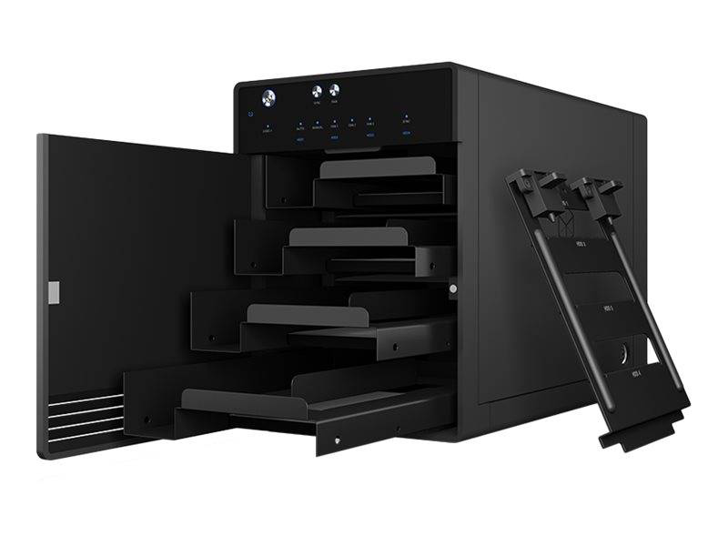 Icy box ib-3740-c31 4-bay USB 3.1 Gen 2 Type-C jbod enclosure for 2.5/3.5 sata HDD SSD aluminium-null