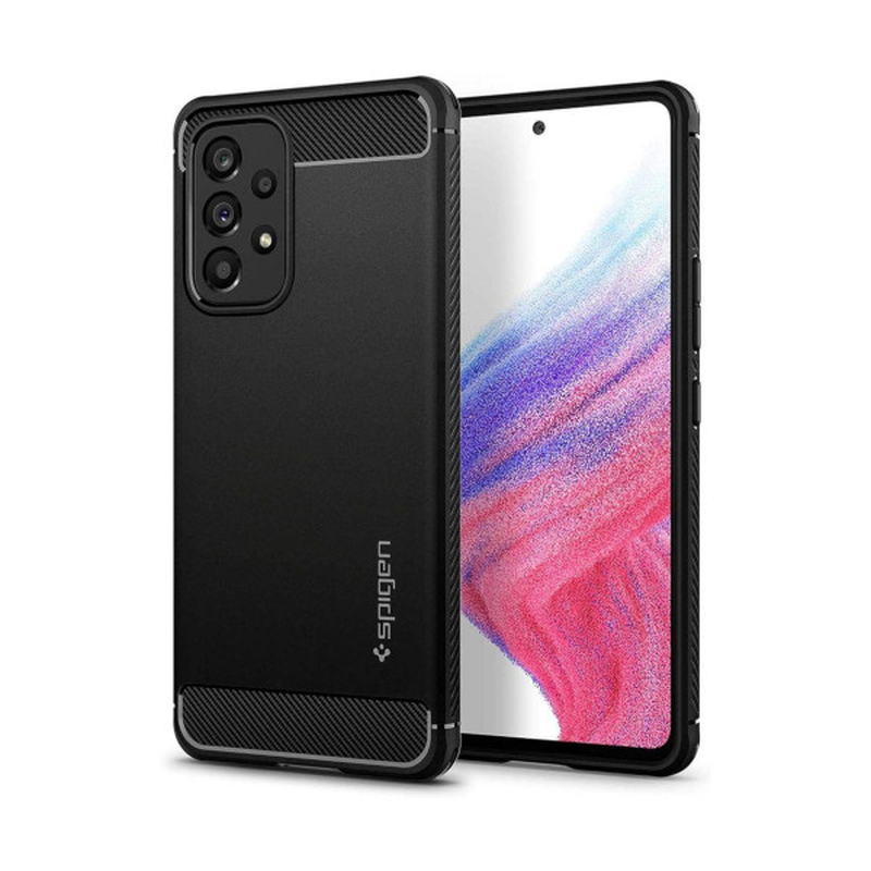 Product image: Spigen rugged armor for samsung galaxy a53 5G matte black, , medium-null