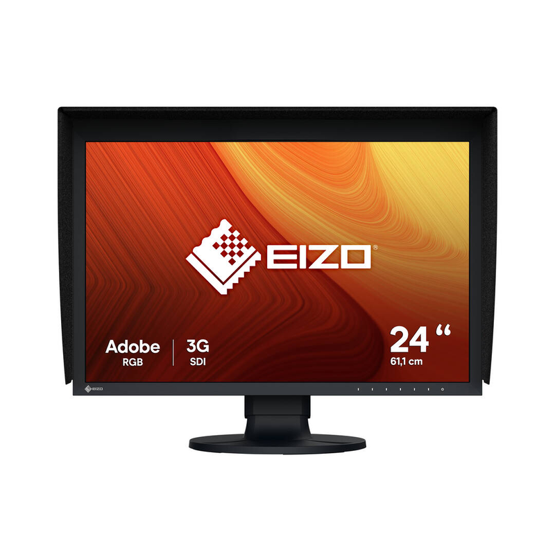 Eizo coloredge cg2400sv 24" wuxga ips video reference monitor 1920x1200 built-in cal sensor sdi rec.2020 black-null