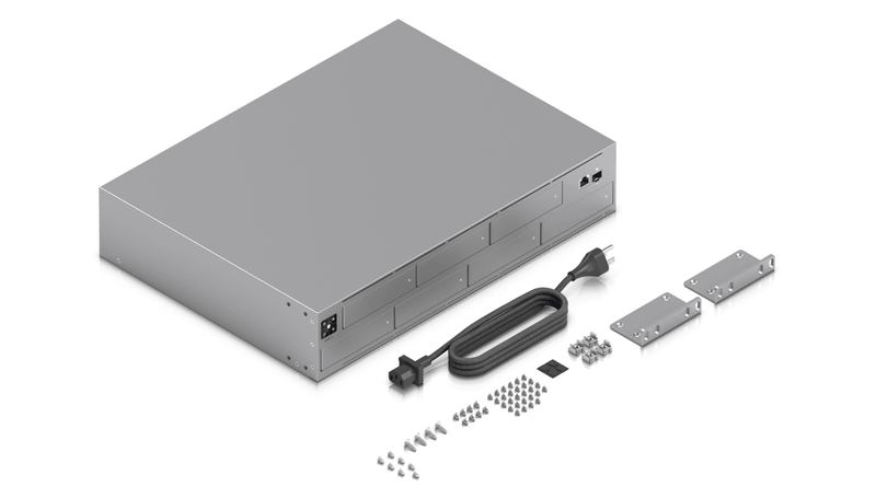 Ubiquiti unifi unas pro 7-bay 2u rackmount nas arm cortex-a57 quad-core 8GB 10GBe sfp+ raid diskless-null