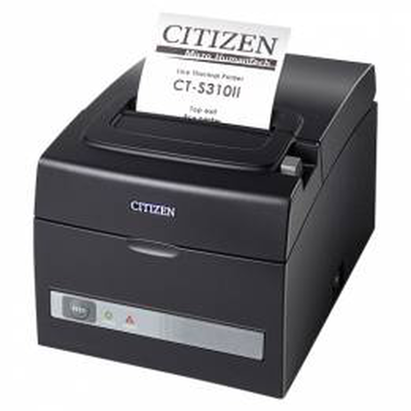 Citizen ct-s310ii cts310iiebk 80mm thermal pos receipt printer 203dpi 160mm/sec USB serial auto cutter black-null