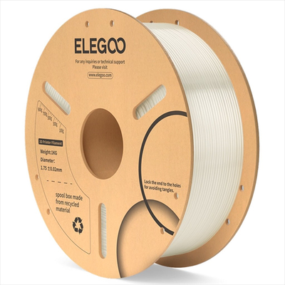 Pla - elegoo 1kg filament 1.75mm translucent, Translucent, medium