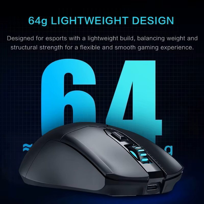 Thunderobot ml602 wireless gaming rechargeable mouse black, , medium-null