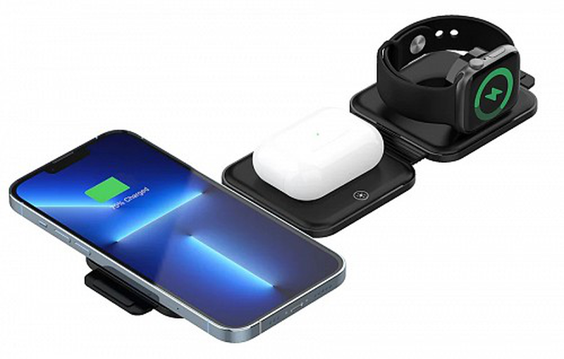 Unitek charge qi 3in1 MagSafe foldable wireless charger 15w p1223a, , medium-null