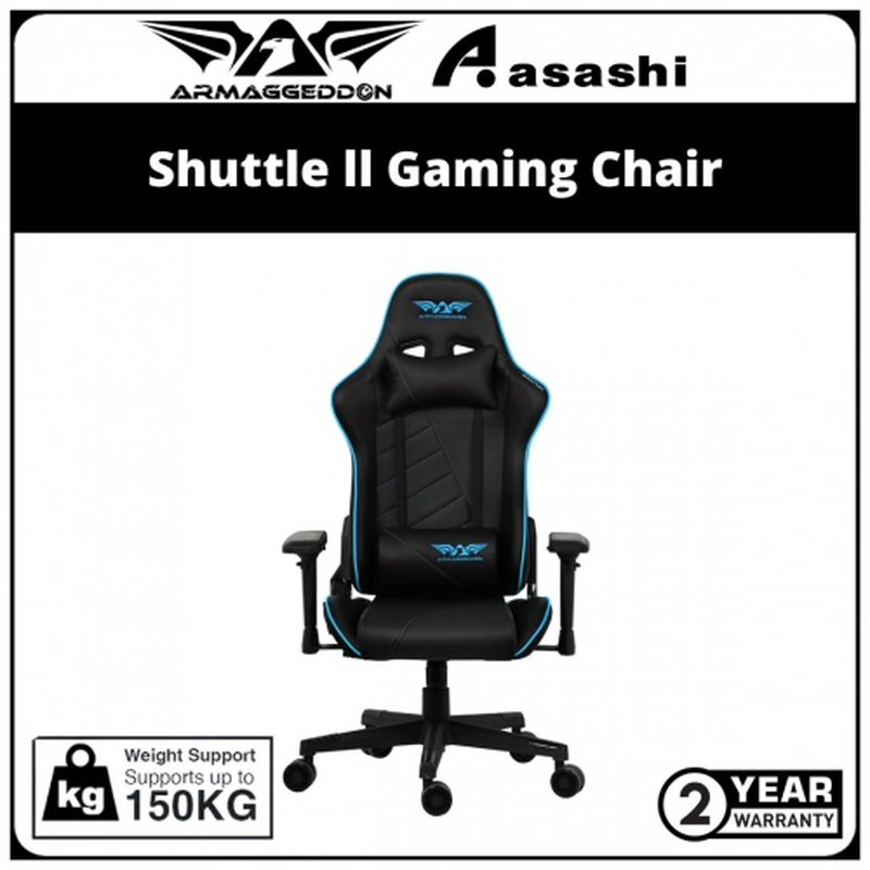Armaggeddon gaming chair shuttle II blue, , medium-null