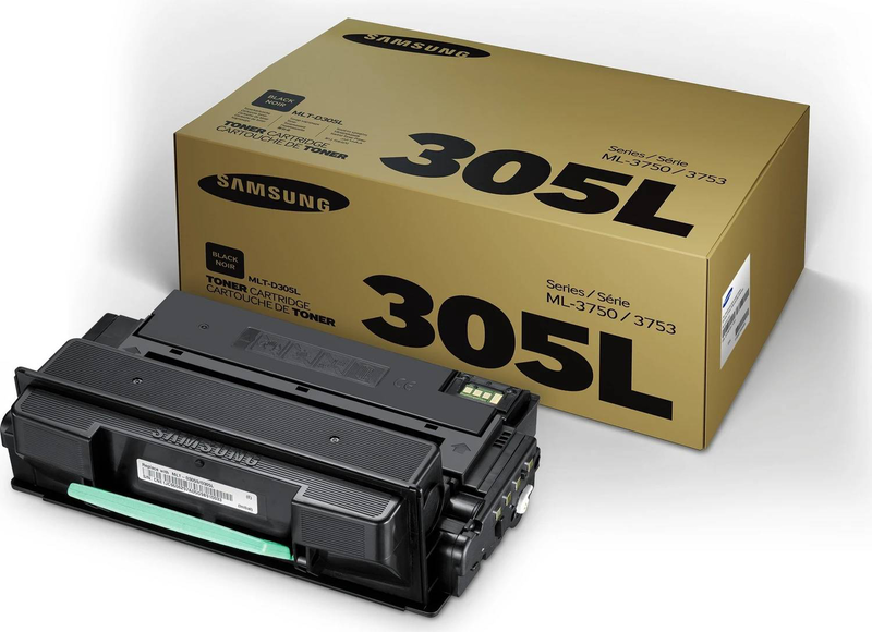 Samsung mlt-d305l sv048a high yield black original toner cartridge 15000 pages for ml-3750nd ml-3753nd-null
