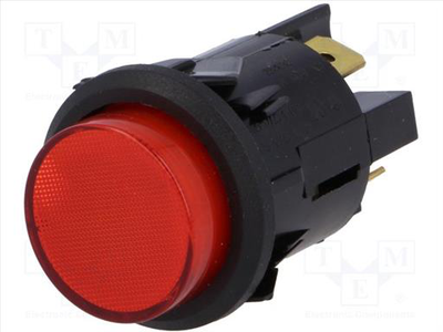 Push button switch dpst-no 16a/250vac 16a/28vdc, , medium