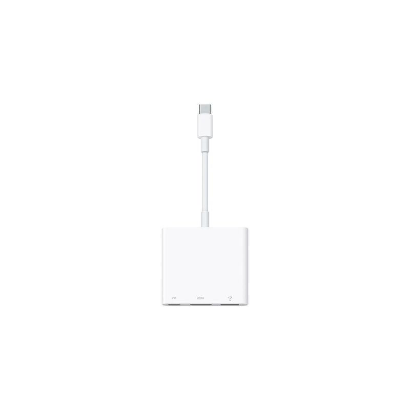 Apple USB-c digital av multiport adapter HDMI USB USB-c 4k uhd 60hz white mw5m3zm/a-null