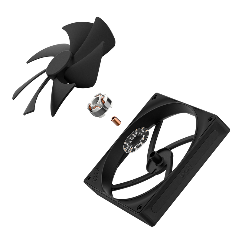 Nzxt f series f140p - case fan - 140 mm - matte black, , medium-null
