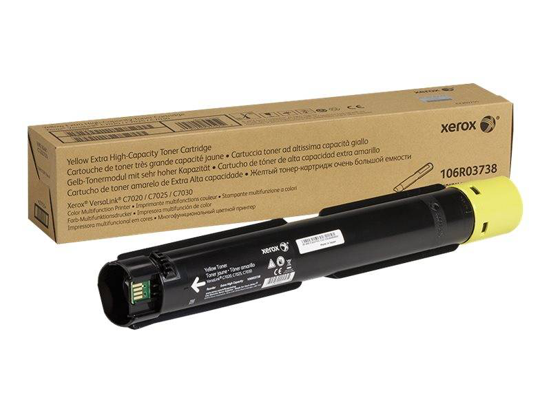 Xerox 106r03738 yellow original extra high capacity toner cartridge 16500 pages for versalink c7020 versalink c7025-null