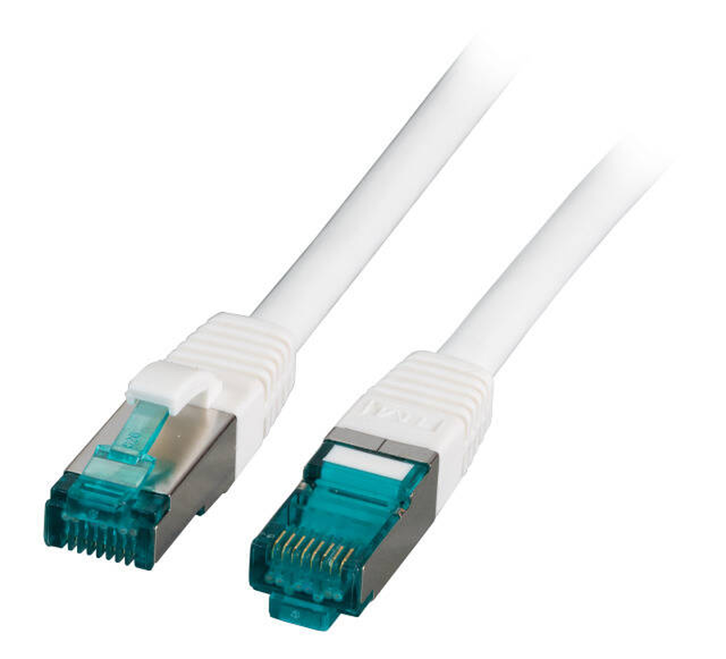 Efb-elektronik / patch cable / rj-45 (m) to rj-45 (m) / 20 m / 6 mm / s/ftp / cat 6a / halogen-free, molded, snagless, silicone-free / white-null