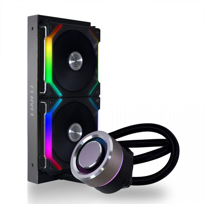 Lian li galahad 240 with sl120 fans 240mm rgb water/liquid CPU cooler-null