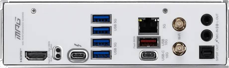 Msi mpg b860i edge ti Wi-Fi mini-itx motherboard lga 1851 intel b860 ddr5 pcie 5.0 thunderbolt 4 Wi-Fi 7 white-null