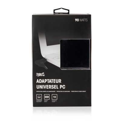Under control universal adapter laptop 90w, , medium