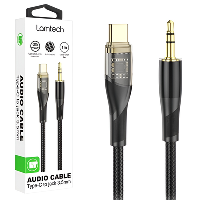 Καλώδιο ήχου lamtech Type-C σε 3,5mm jack 1m