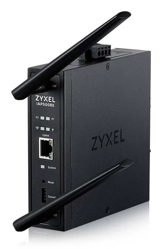 Zyxel iap500be industrial Wi-Fi 7 access point be5000 dual-band 4-stream 2.5GBe poe++ din-rail nebulaflex pro-null