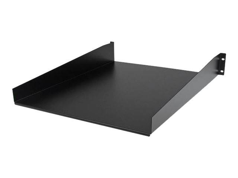 Startech.com 2u fixed server rack mount shelf, 22in deep steel universal cantilever tray for 19" av/data/network equipment rack with cage nuts & screws, 50lbs weight capacity, 22" deep, , medium-null