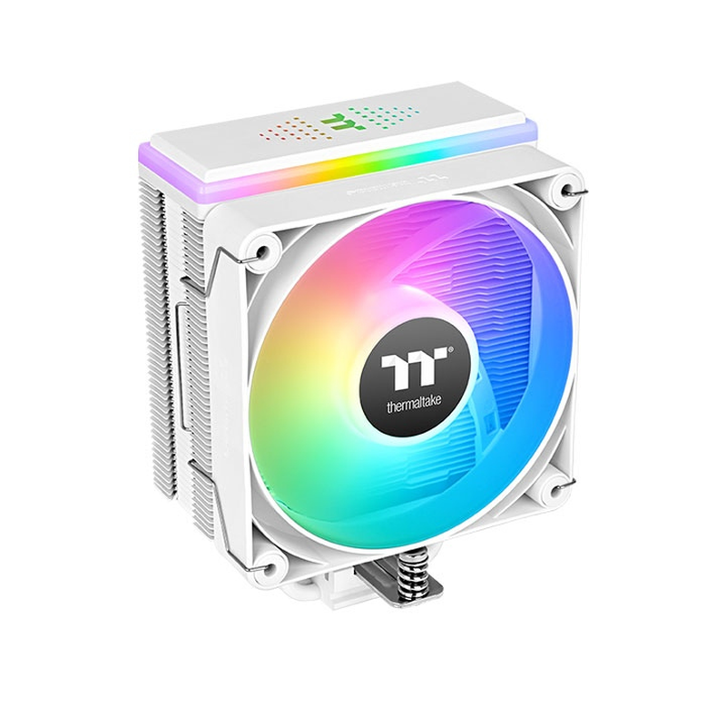 Thermaltake astria 200 argb cl-p137 single-tower CPU cooler 210w 4 heatpipes 120mm fan 27 led intel AMD white-null