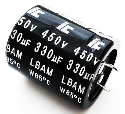 330mf 450v  electrol. Capacitor, , medium