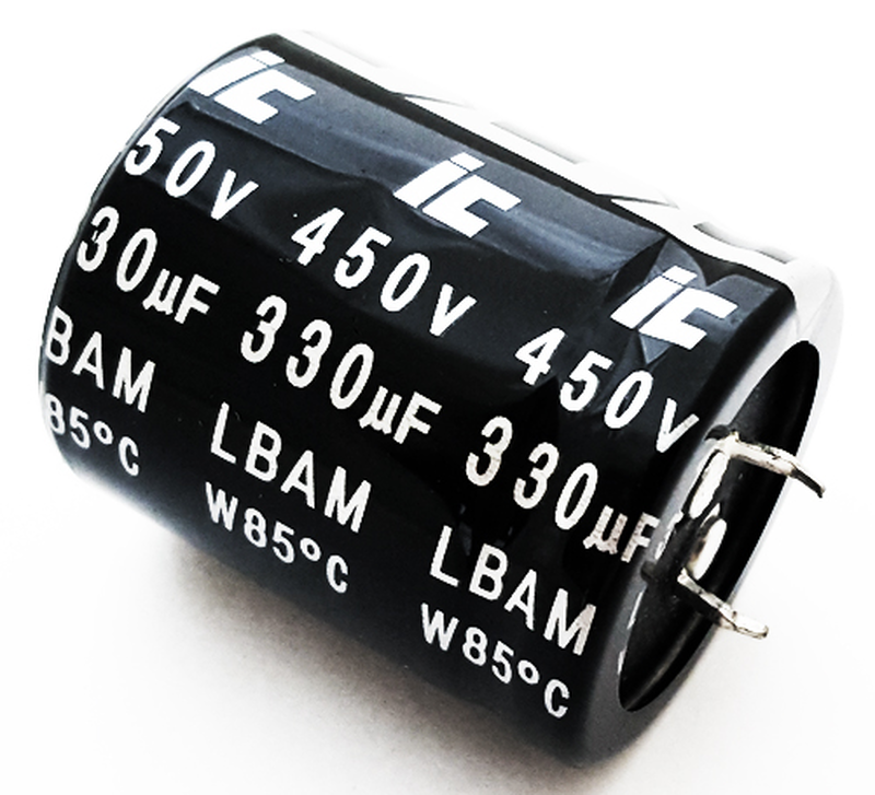 330mf 450v  electrol. Capacitor, , medium-null