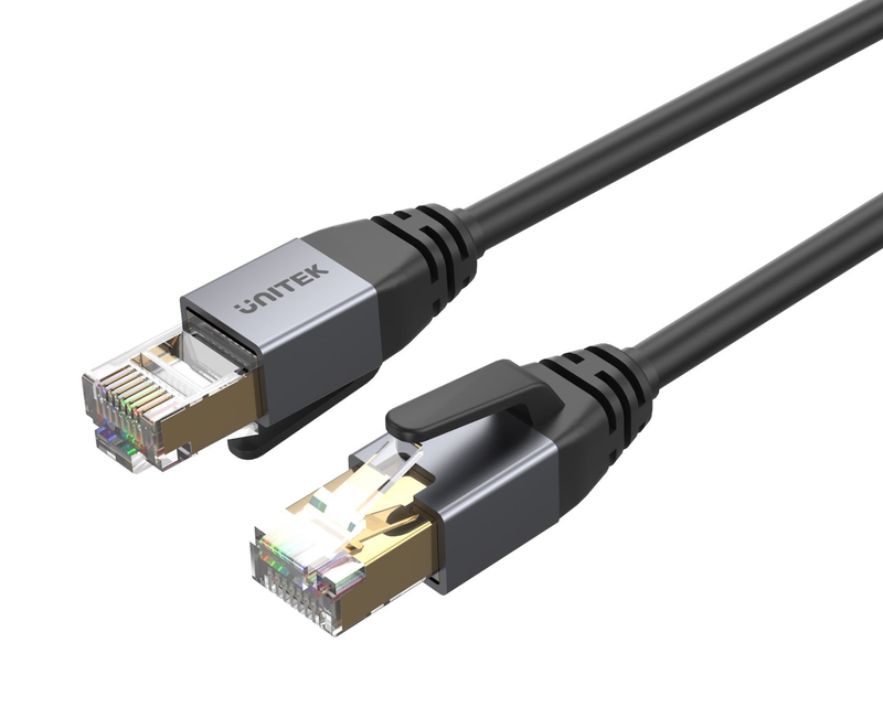 Unitek network patch cable cat8 black 5.0m c18149a-5m, , medium-null