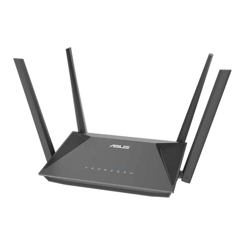 Asus rt-ax52 pro ax3000 dual-band Wi-Fi 6 router 3000mbps 4x gigabit aimesh ofdma 1024-qam vpn black-null