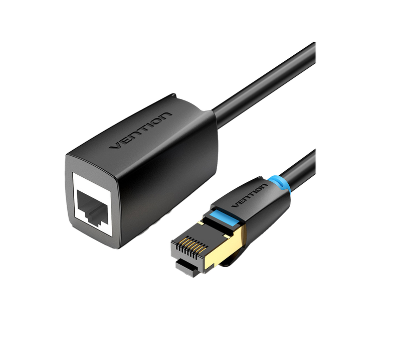 Vention network cable cat8 sftp m-f extension 10.0m black ikhbl, , medium-null