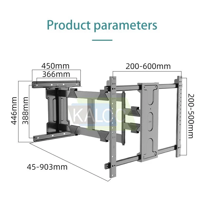 Kaloc klc-dl90 TV wall support double arm to 55-100'', , medium image number null