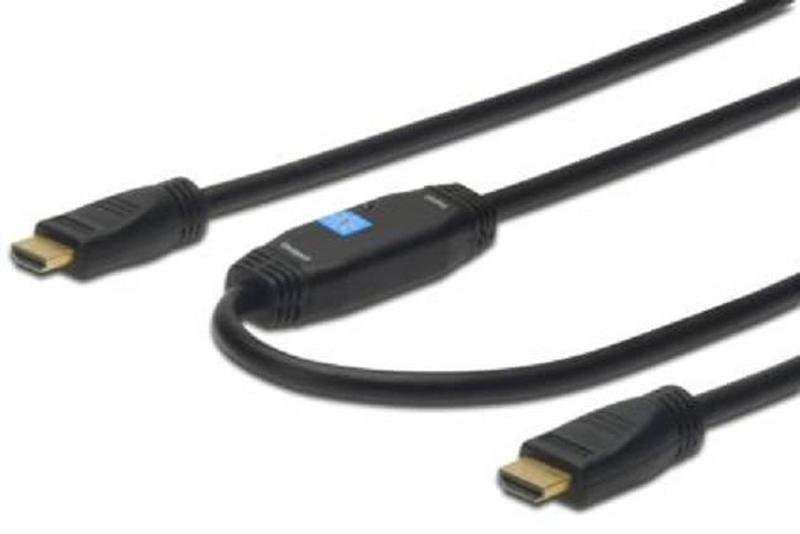 Assmann HDMI high speed with ethernet / HDMI (m) to HDMI (m) / 10 m / double shielded / black, , medium-null