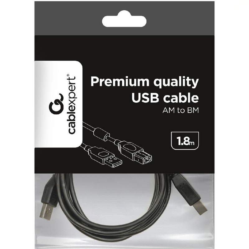 Cablexpert USB a-plug to b-plug 1,8m, , medium-null