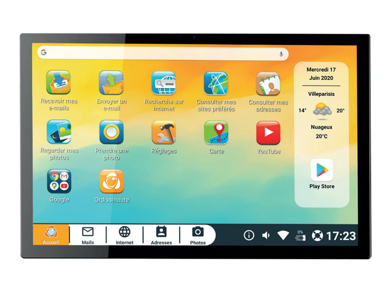 Ordissimo celia art0418 tablet for seniors 10.1" FHD 4GB 64GB 4G lte 6000mAh android 10 easy interface black-null