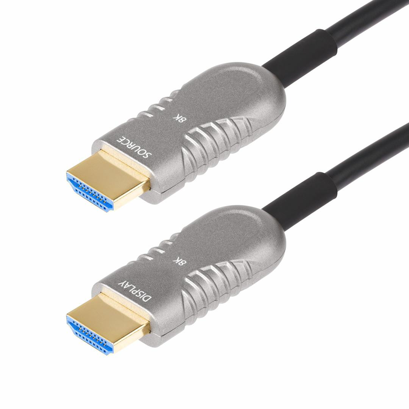 Startech.com 30ft (9.1m) HDMI 2.1 hybrid active optical cable (aoc), cmp, plenum rated, ultra high speed HDMI fiber optic cable, 48GBps, 8k 60hz/4k 120hz, hdr10+/frl/tmds/earc - cmp in wall HDMI 2.1/2.0 cord (8k-a-30f-hdmi-cable) - ultra high speed - HDMI-null
