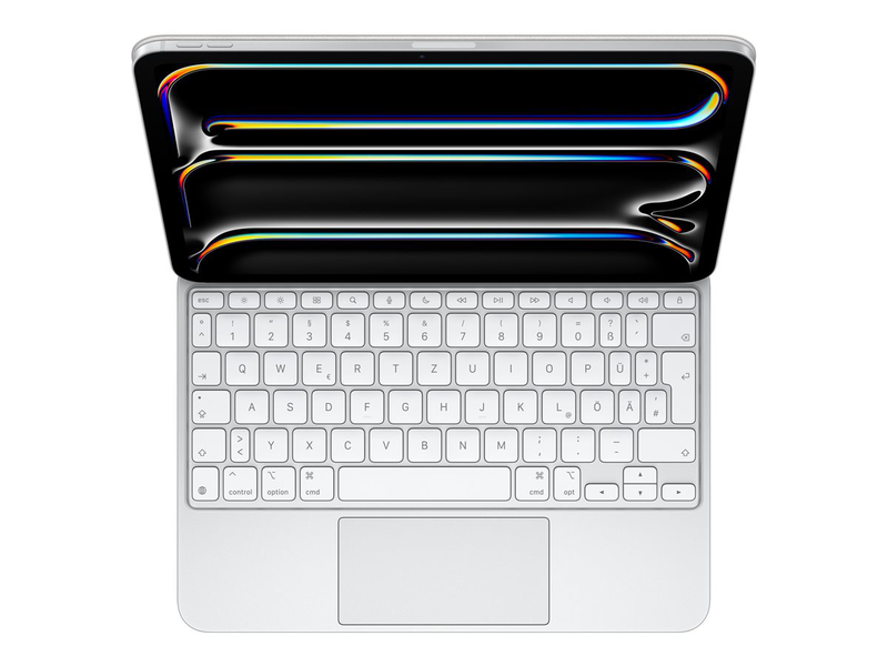 Apple magic keyboard - keyboard and folio case - with trackpad - backlit - apple smart connector - qwertz - german - white - for apple 11-inch ipad pro (m4), , medium-null