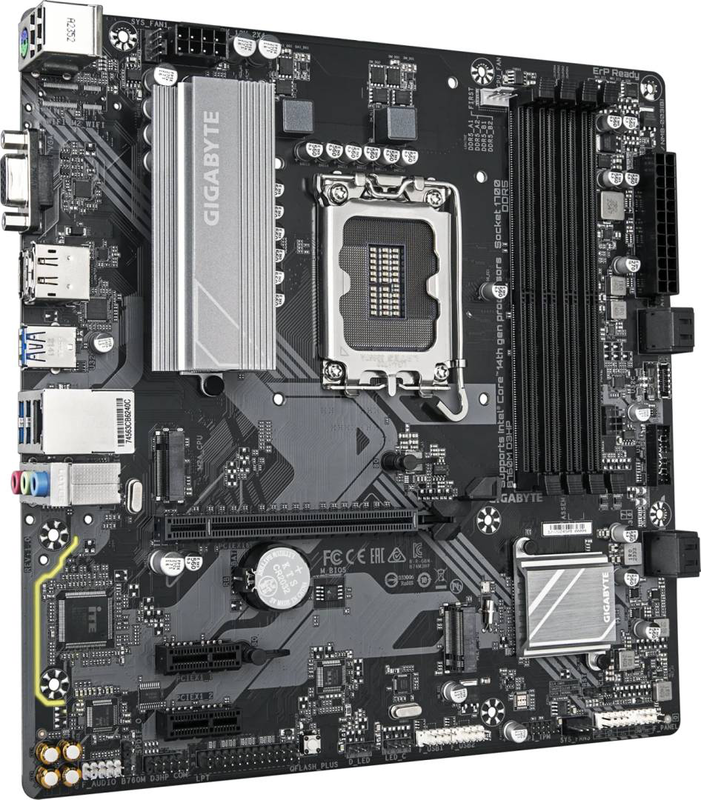 Gigabyte b760m d3hp ddr5 micro-atx motherboard lga 1700 intel b760 pcie 4.0 x16 dual m.2GBe HDMI displayport black-null