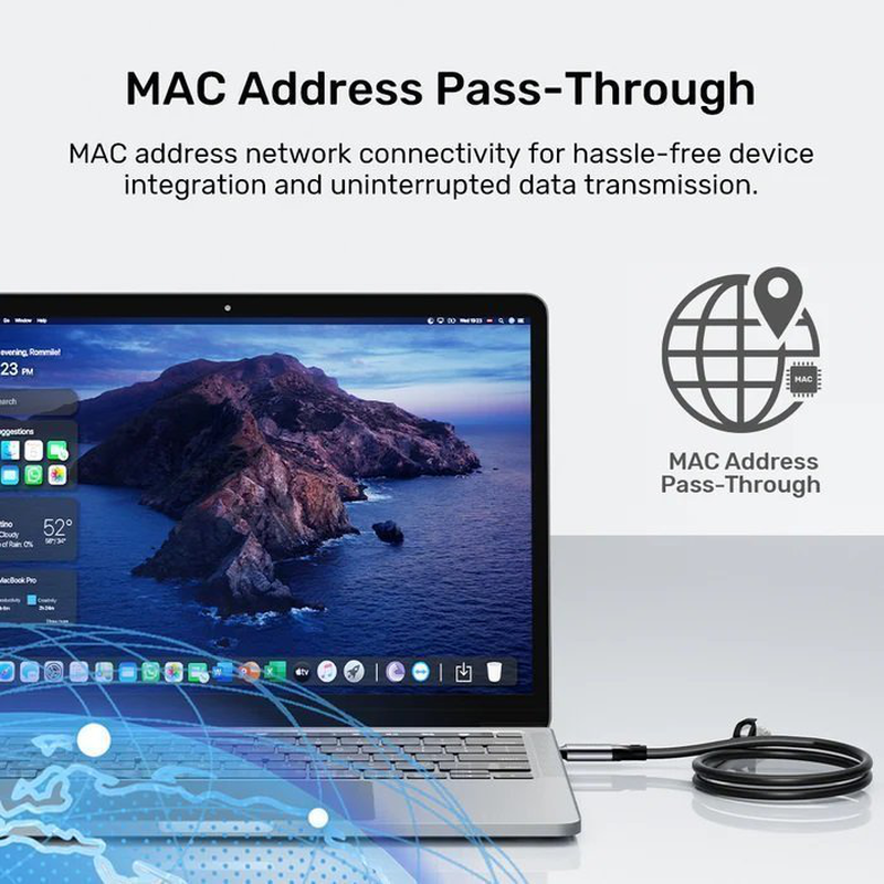 Unitek converter USB-c to gigabit ethernet cable 2.0m, , medium-null