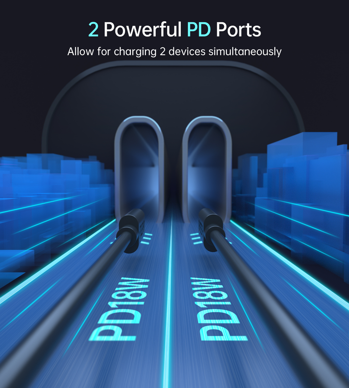 Choetech 40w dual Type-C fast car charger, , medium-null