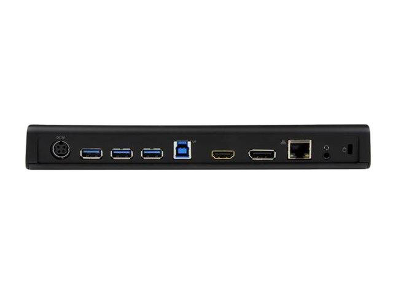 Startech USB3dockhdpc USB 3.0 dual monitor docking station HDMI displayport 4k displaylink 4x USB-a gbe black-null