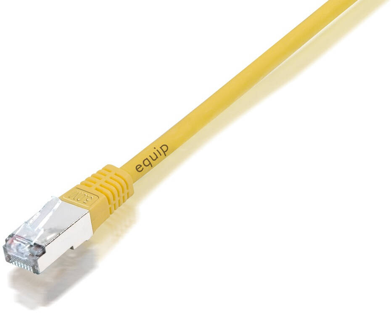Equip cat.5e f/utp patch cable, 2.0m , yellow / 2 m / cat5e / f/utp (ftp) / rj-45 / rj-45-null