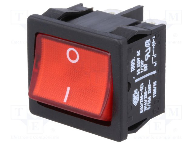Off-on rocker switch 10a, , medium-null